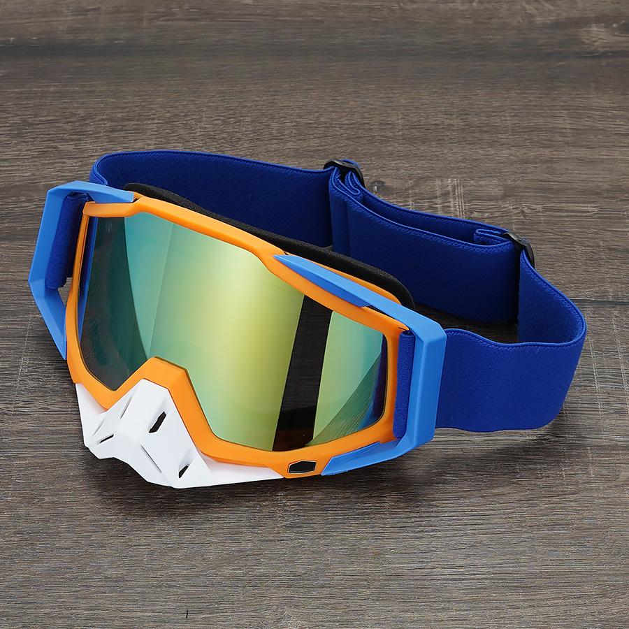 2 Pcs Dirt Bike Goggles, Motorcycle ATV Goggles Riding Goggles Ski Goggles Windproof Glasses Racing Motocross Goggles