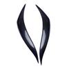 1 Pair Headlight Eyebrow Eyelid Cover Trim Carbon Fiber Fit For Toyota Corolla 2011-2013 Black
