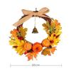 Thanksgiving Halloween Maple Leaf Pumpkin Bell Door Hanging Festival Decoration Warm Wind Ringtone Home Hanging Decoration Craft