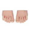 Practice Fake Foot Model with Half Foot Design Movable Soft Silicone Prosthetic Manicure Tool  for Nail Art Training
