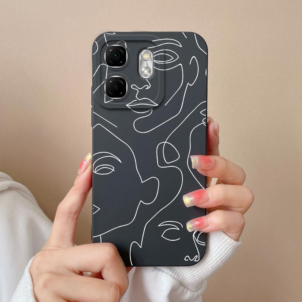 For Infinix Smart 9 Case Fashion Butterfly Liquid Silicone Full Protection Back Cover For Infinix Smart9 Model X6532 Phone Shell
