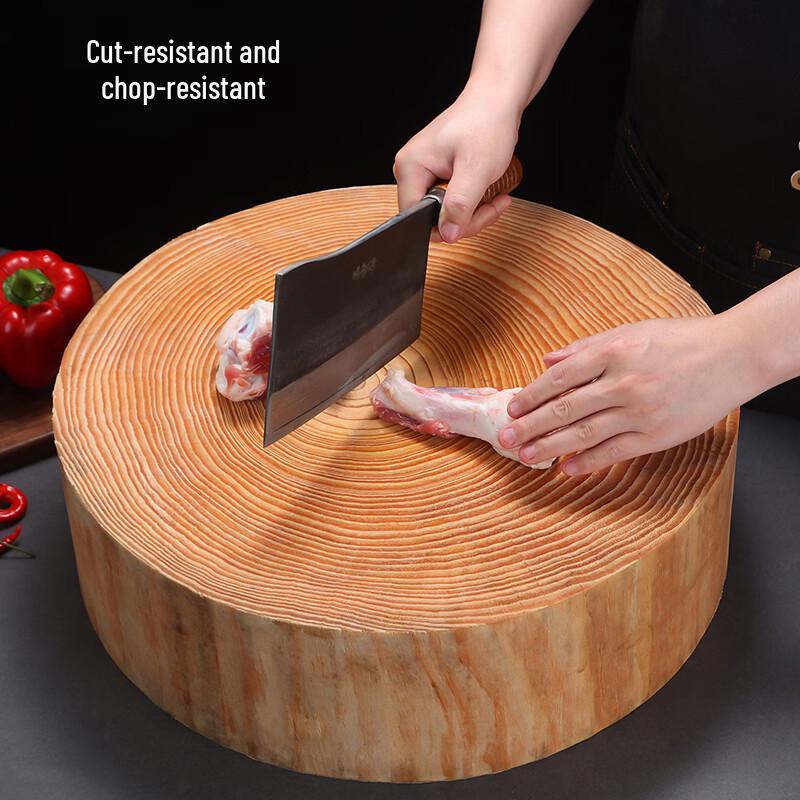 Drui-en Round Solid Pine Wood Chopping Board