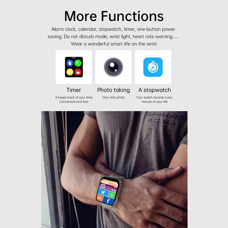 Rainbuvvy Q668 4G Akıllı Saat Telefon 1,99 inç ekran Android 9.0 Dört Çekirdekli 2GB RAM 16GB ROM 930mAh WIFI 5MP Çift Kamera Zarif Saat