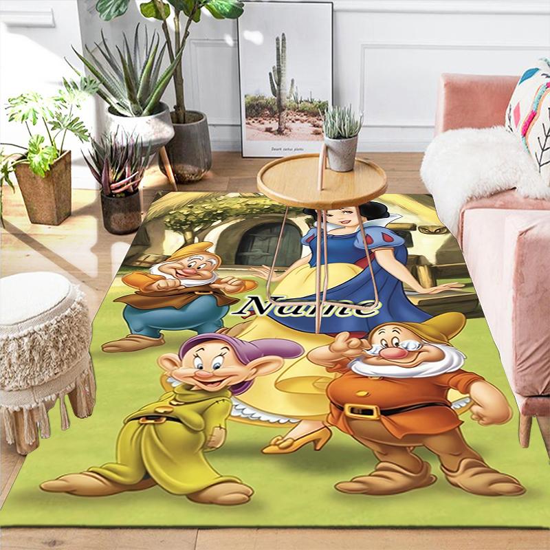 Custom 1Pc Snow White Seven Dwarfs Rug Office Carpet Indoor Outdoor Entrance Doormat Nonslip Soft And Comfortable Living Room D916251