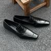 Versatile Low Heel Square Toe Slip-On Women's Shoes Fashionable Rubber Upgraded Comfortable Spring Autumn Collection