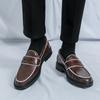 Men Loafers Street Style Shoes Thick Sole Formal Business Wedding Dress Prom Tuxedo Party Shoes Large Size