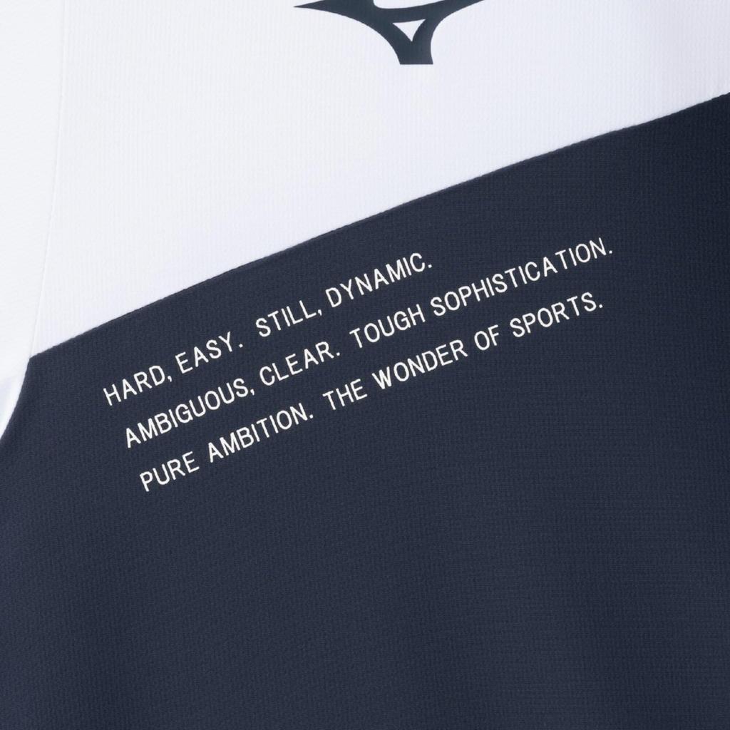 Training Wear Move Cross Jacket Sweat Absorbent Quick Drying Stretch Material 32JCC220 White [Mizuno] N-XT