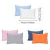 2Pcs Microfiber Solid Color Children's Pillowcases Skin-friendly Washable Sleeping Pillow Cover Anti Static Soft