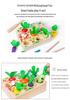 Kids' Interactive Wooden Game: Radish Pull, Bee & Insect Catch - Parent-Child Fun Toy Gift