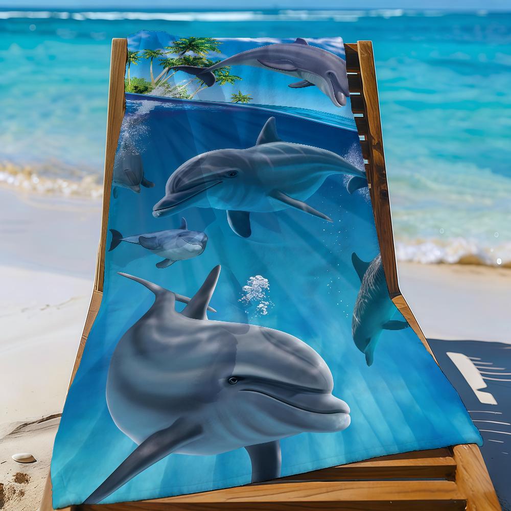 Dolphin Towel Quick Drying Beach Towels Are Suitable For Swimming Pools Camping Yoga And The Gym