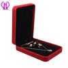 Flocked Jewelry Box for Necklace, Rings, Bracelets & Earrings - 4-Piece Set