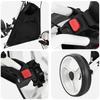 Golf Trolley Black and White 100 x 69 x 114 cm Aluminum