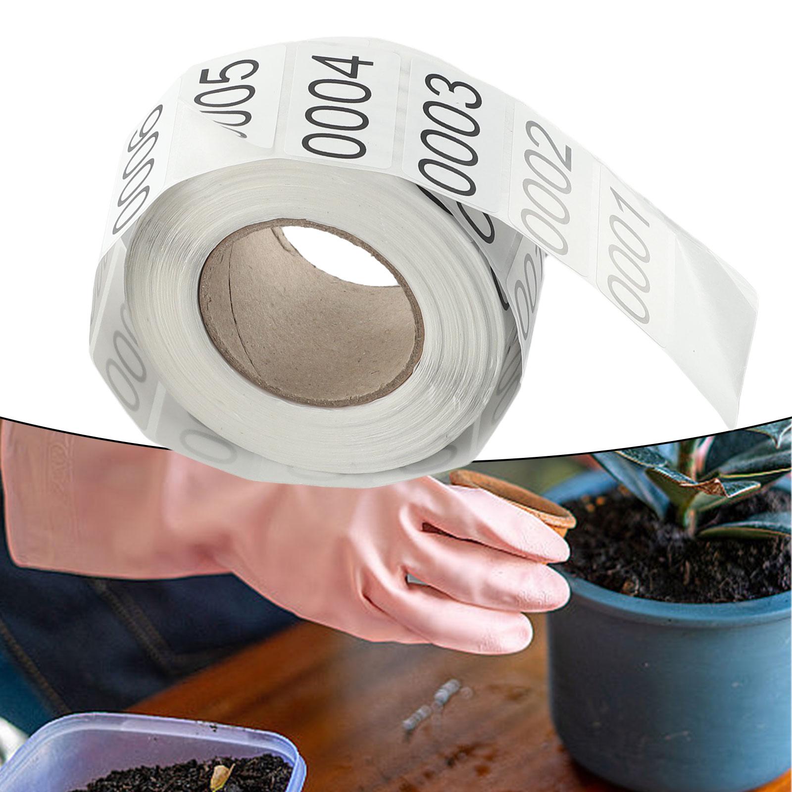Consecutive Inventory Number Stickers Self-adhesive