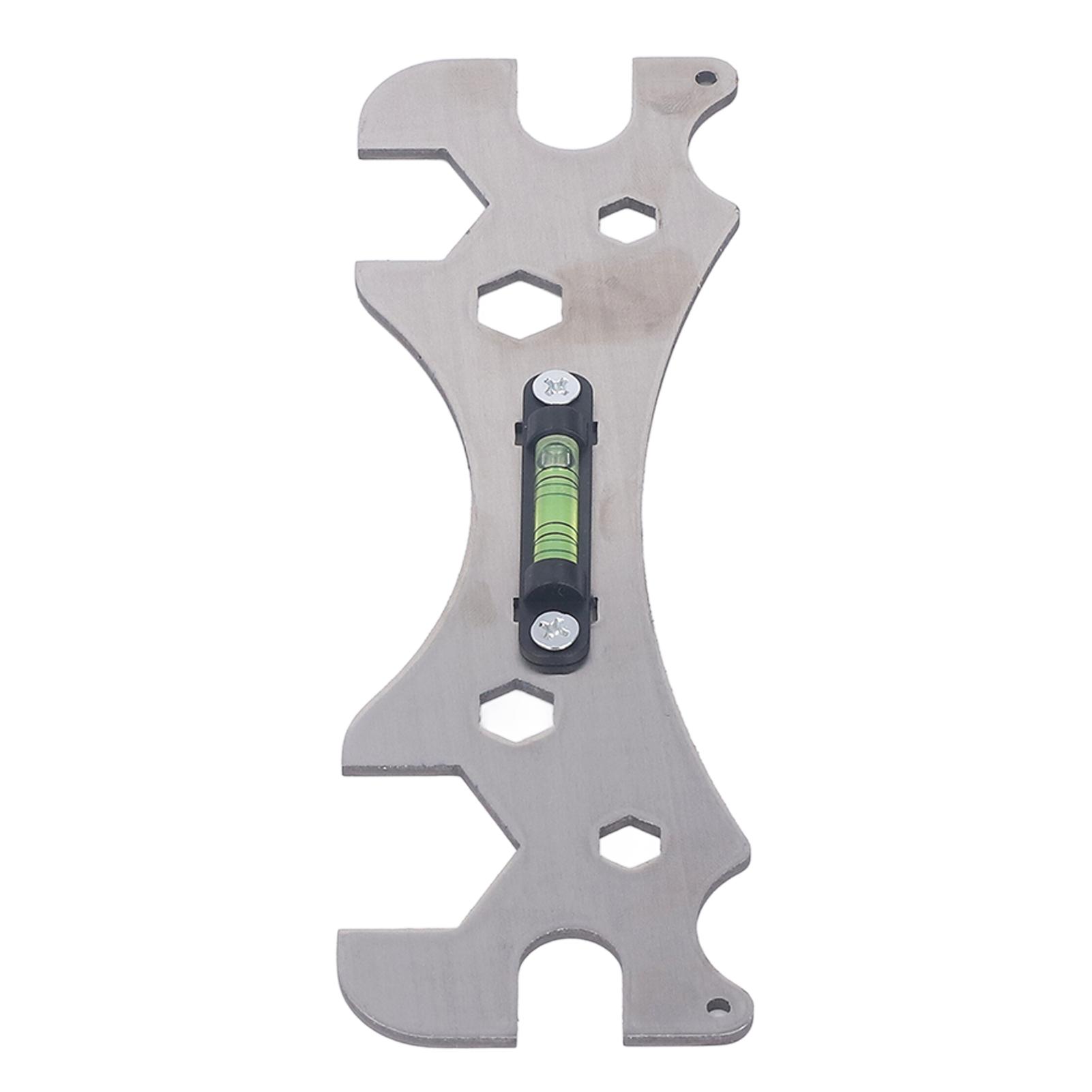 

Special Wrench Universal Multifunctional Bathroom Wrench with Level Faucet Plumbing Install Tool
