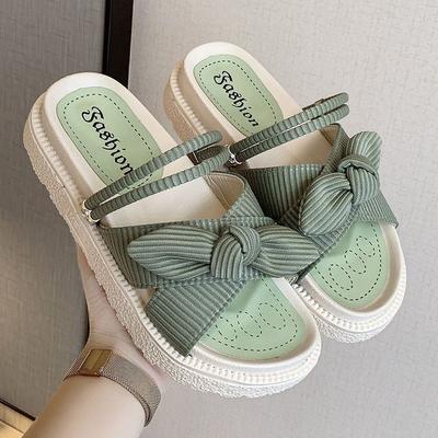 Niche Sandals Female Summer 2025 Internet Celebrities Wear Skirts Fairy Wind Thick Soles Outside Wear Home Super Light Non-slip Women's Shoes