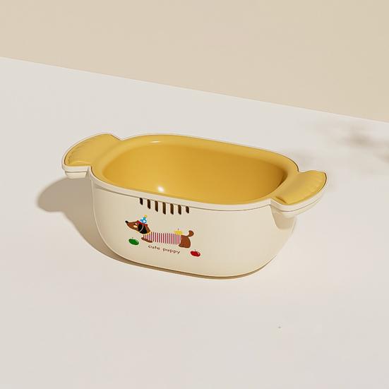 Zeleninové cedidlo, miska, potravinářský materiál, bez BPA, prachotěsný design, dvouvrstvý koš na mytí ovoce s cedníkem