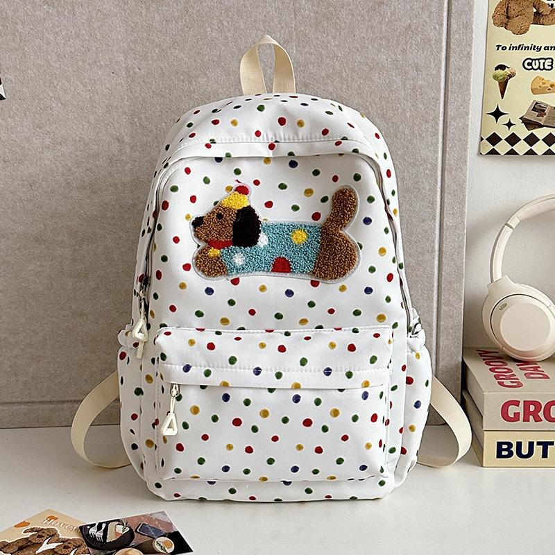 

Новый рюкзак для собаки в горошек имеет большую вместимость и милый. Это универсальный рюкзак для учеников средней и старшей школы. .