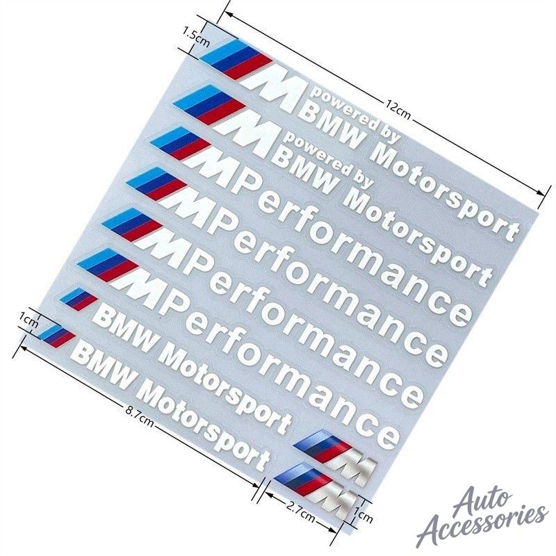 Car Body Sticker DIY Modification Waterproof Fuel Tank Reflective Decal For BMW M Performance E46 E90 F20 E39 E91 E87 E60 F10 X3 Npmk56