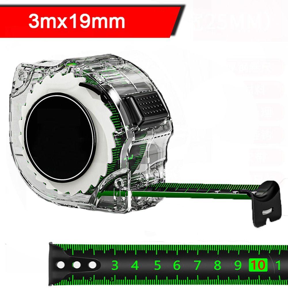 

Drop-Resistant Steel Tape Measure Wear-Resistant Ranging Tool Measuring Steel Tape Woodworker 3m19mm-Style 1