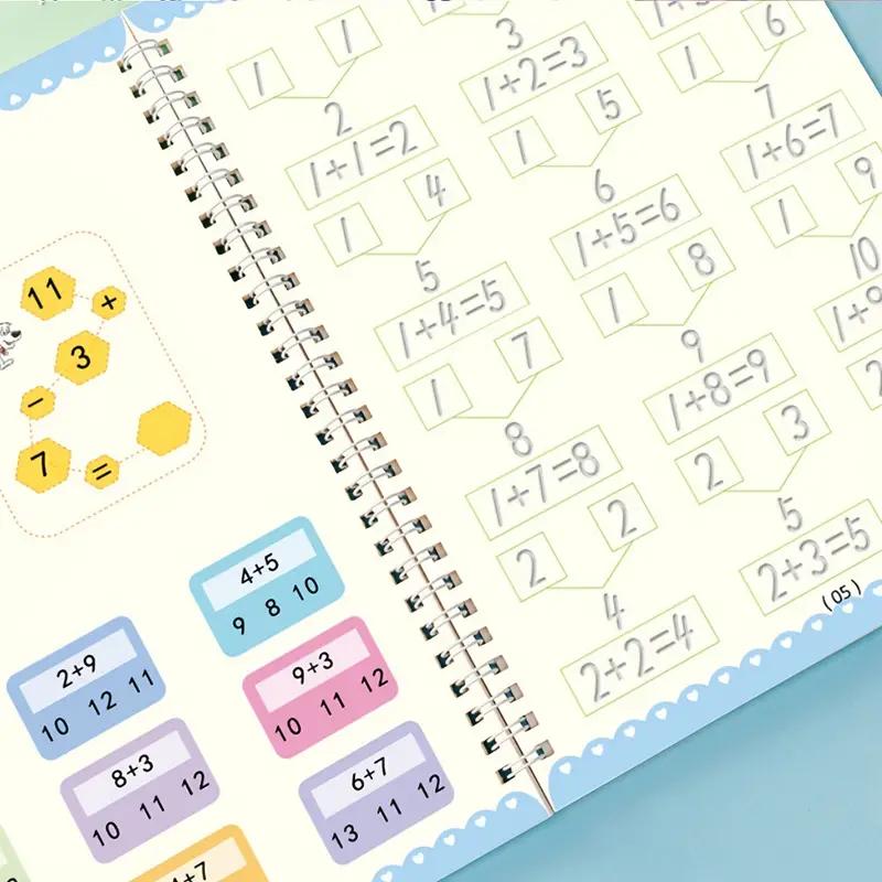Children's Magic Reusable Tracing Writing Hard-Pen Calligraphy Practice Book Grooved Student Copybook for Practice