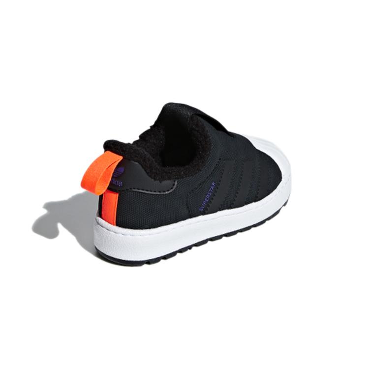 Adidas Originals SUPERSTAR Winter 360 I Low top Toddler Shoes Black White Infant And Toddler B22472