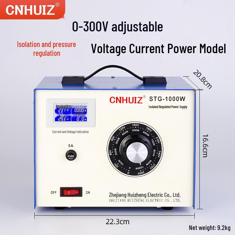 220V Household Single-Phase Voltage Regulator, STG-500W Adjustable Transformer, 0-300V Power Supply