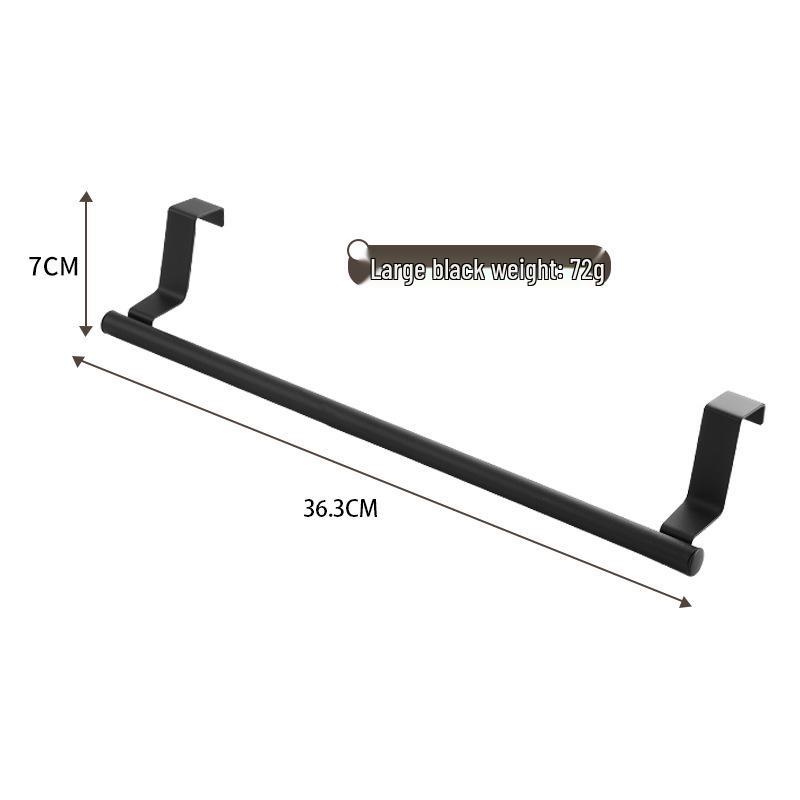 

Вішалка для рушників з нержавіючої сталі для дверей або шафи - штанга для підвішування рушників для ванної кімнати без ударів