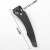 1piece Titanium Alloy Back Clip Folding Knife Pocket Back Clamps For Cld Steel Recn1 Folding Knife DIY Parts Accessories