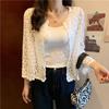 Women's 2025 Spring/Summer Knit Cardigan - Short, Hollow Out Shawl Style Versatile Top