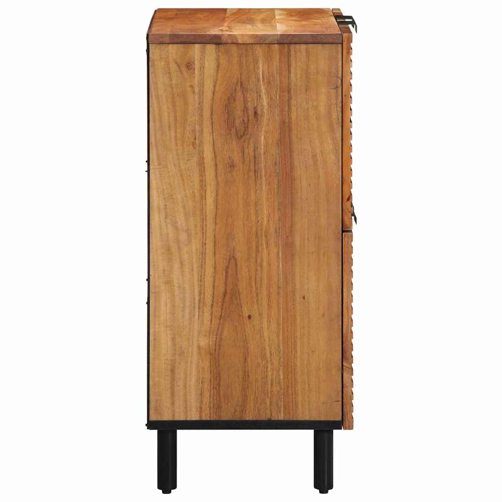 Sideboard with Shelf Brown 60 X 33 X 75 Cm Solid Mango Wood