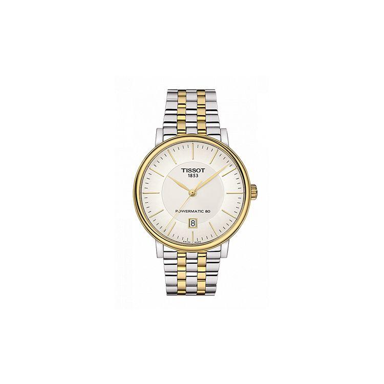 Tissot Men's Silver Carson Automatic Mechanical Movet 50M Water Resistant Watch 40Mm Dial Stainless Steel Bracelet Watches T122.407.22.031.00