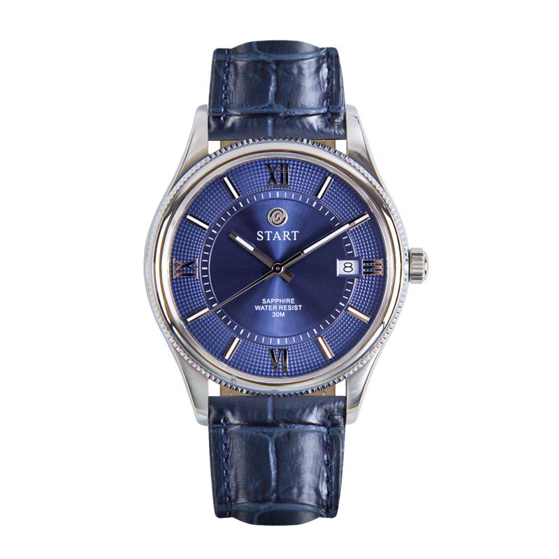 START-Fashionable Men's Watch Swiss Imported Movement Quartz Men's Watch Luminous Roman Dial Date Function