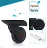 Universal Leather Trolley Case Wheels - Silent Replacement Casters for Luggage