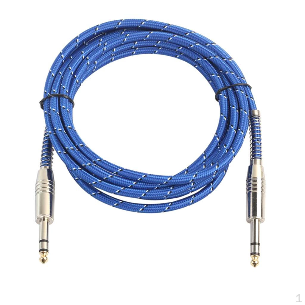 

1/4 6.35mm Male to Patch Cord Cable for Electric Guitar Microphone 1m 5m 3m