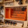 Exquisite PETG Screwdriver Head Storage Box with Hole Plate Support Craftsmanship Screwdriver Case for Tool Organization