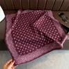 Broken cashew nut imitation velvet herringbone pattern cotton and linen small square scarf silk scarf headscarf shawl sun protection scarf women's sca