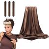 No-heat curling iron lazy sleep big wave belt 70cm silk scarf double hook type 3cm