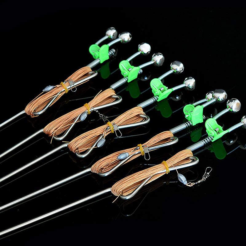 Canna da Pesca Automatica Piccola da Mare Canna da Pesca Automatica Pigra Canna da Pesca con Molla Inserita