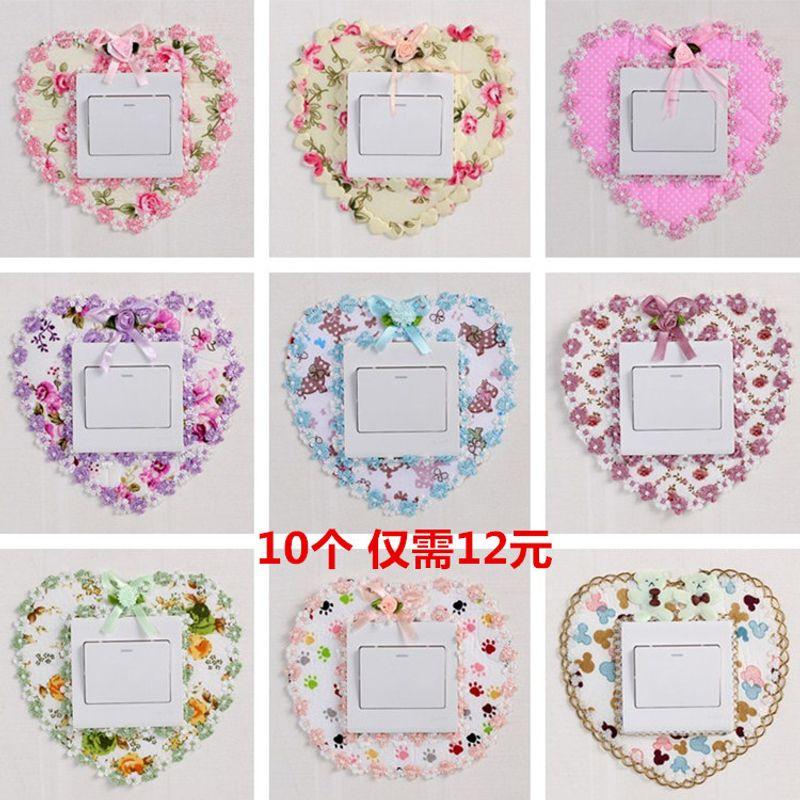 

Наклейка на выключатель Наклейка на стену Защита Современный Минимализм Тканевая Наклейка на розетку Гостиная Спальня Наклейка на мощность Накладка на выключатель света Декор Pattern random delivery 5 pieces