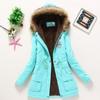 Giacca da donna in cotone spessa con cappuccio, stile coreano, Autunno/Inverno 2025