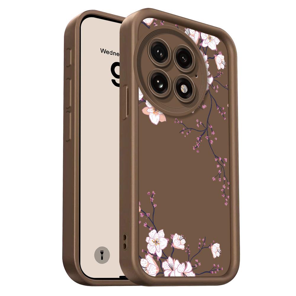 

Spring Flowers Phone Case For Oneplus 15 15R 13 13T 12 12R 11 11R 10R Nord CE 5 4 3 2 Lite 4G 5G Staircase Soft Cover Oneplus Nord CE4 коричневый