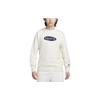 Nike Fitted Logo Embroidered Crew Neck Sweatshirt Men Tops White FZ4729-141