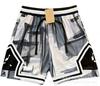 New 2026 summer loose and quick-drying men's AJ basketball shorts printed trendy sports casual pants source wholesale