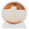 Art du Sable Mouvant Rond Cadre Blanc Verre Transparent Haute Qualité Inaltérable Couleur Vibrante Durable Art du Sable Mouvement Liquide