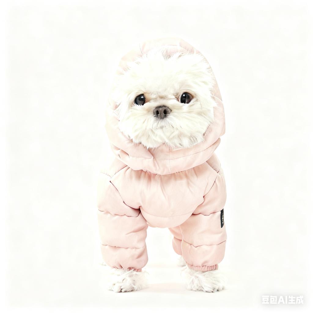 Korean Teddy Poodle Small Dog Pet Dog Winter Clothes Four Legged Coat Thick Down Cotton Jacket for Warmth and Cold Protection
