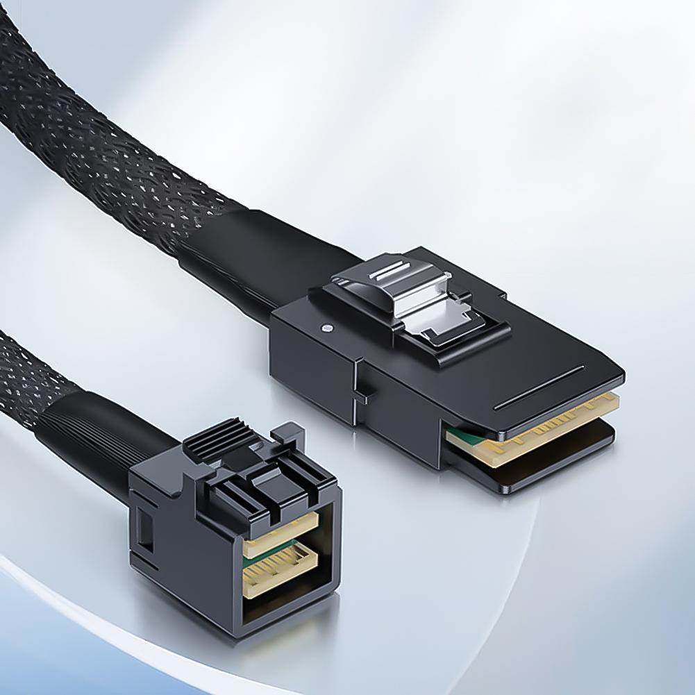 SlimSAS 8X To 2*U.2 NVMe Adapter SFF-8654 74pin To 2*SFF-8639 68pin Cable SlimSAS Data Line