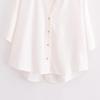 2025 Spring Women's European & American Style Linen Mid-Sleeve Shirt - Fashionable & Versatile