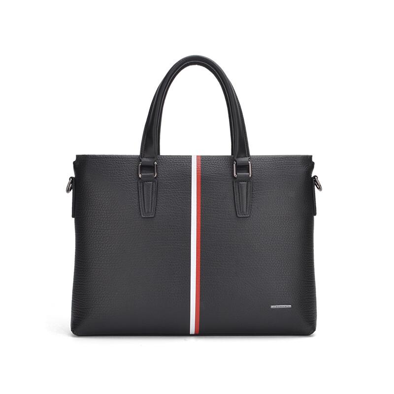 Кожаная деловая сумка-портфель для ноутбука Plover