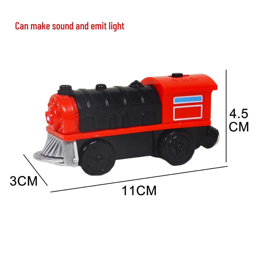 Electric Light & Sound Magnetic Train Toy for Kids - Track Compatible