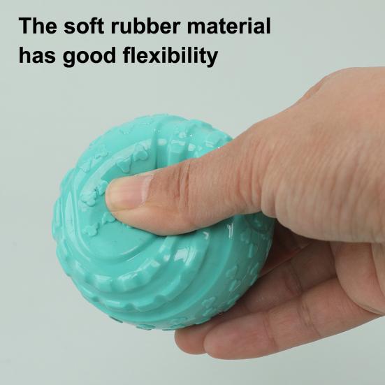 Quietschkugel Hundespielzeug Gummiball Hundekauspielzeug Interaktives Hundezahnreinigung Apportierspielzeug für Welpen Zahnen Hunde Training